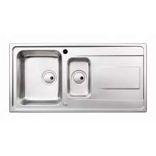 Abode Ixis 1.5 Bowl Stainless Steel Kitchen Sink - AW5103