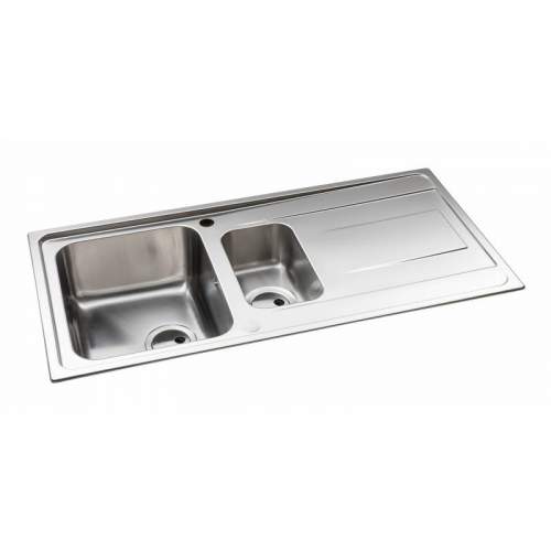 Abode Ixis 1.5 Bowl Stainless Steel Kitchen Sink - AW5103