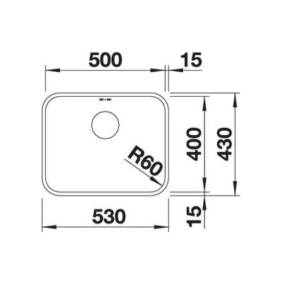 Blanco SUPRA 500-U Kitchen Sink - BL452615