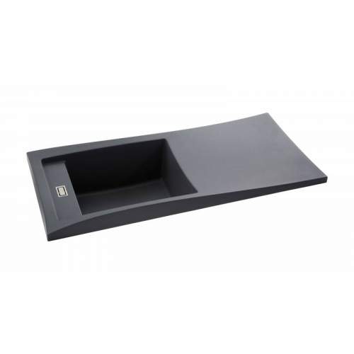 Abode Londa Single Bowl Metallic Granite Kitchen Sink - AW3153