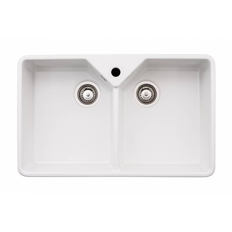 Abode Provincial Double Bowl Belfast Kitchen Sink