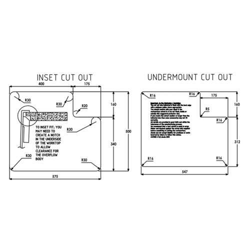 Abode SANDON 1.5 Bowl Ceramic Kitchen Sink - AW1032