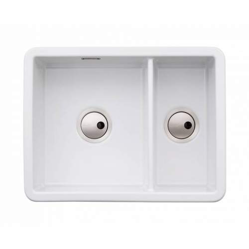 Abode SANDON Large 1.5 Bowl Ceramic Kitchen Sink - AW1033