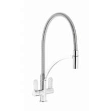 Abode GENIO Dual Lever Kitchen Mixer Tap with Pull Out Spray - AT2071