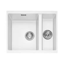 Caple Leesti 150 1.5 Bowl Undermount Granite Kitchen Sink - LEE150UCW