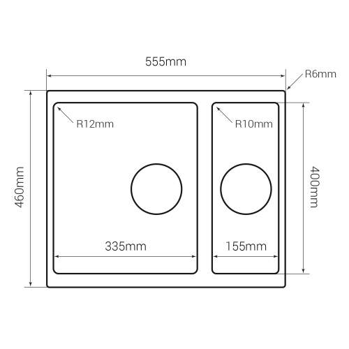 Caple Leesti 150 1.5 Bowl Undermount Granite Kitchen Sink