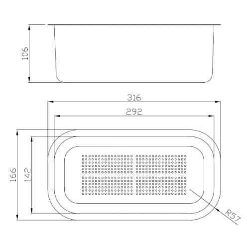 Abode AX1502 Stainlesss Steel Colander