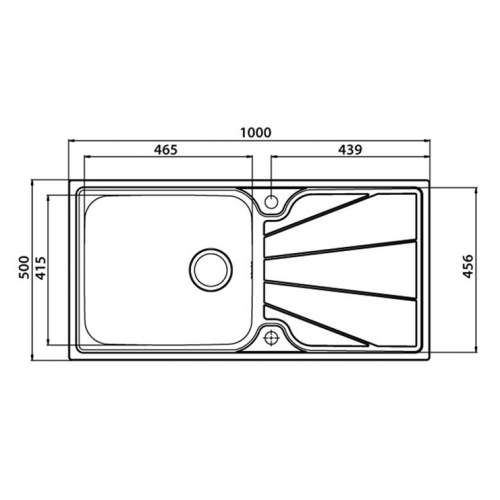 Astracast KORONA 1.0 Bowl Stainless Steel Kitchen Sink