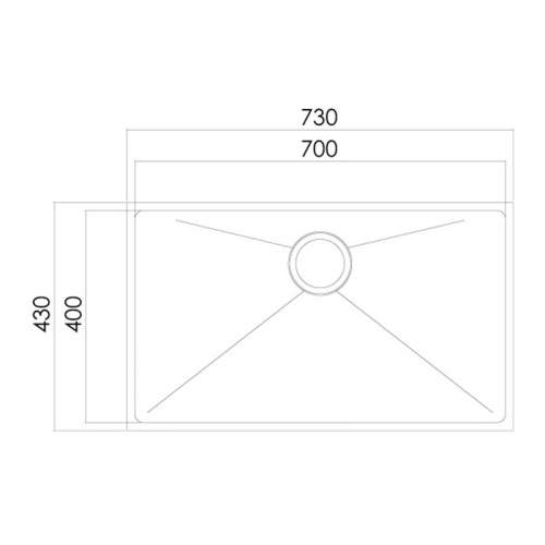 Astracast ONYX 4070 Extra Large Single Bowl Kitchen Sink