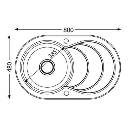Astracast CASCADE 1.0 Bowl Compact Ceramic Kitchen Sink