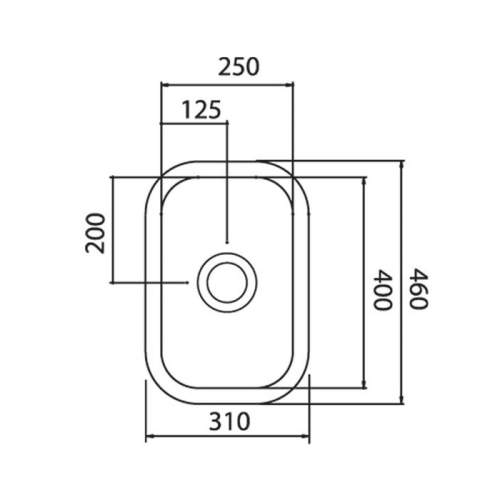 Astracast LINCOLN 2540 Undermount Ceramic Kitchen Sink