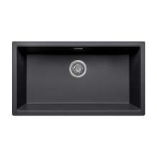 Bluci ACUTE G72 Single Large Bowl Undermount Black Granite Sink