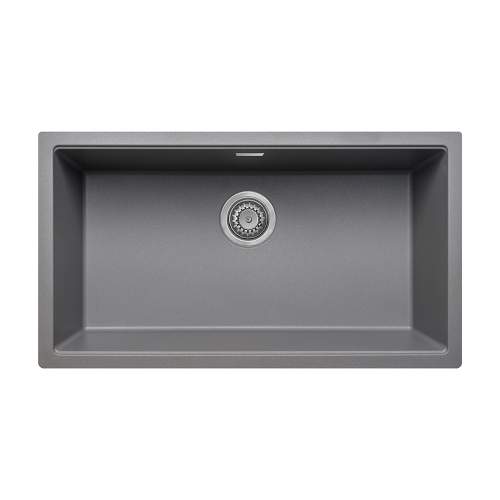 Bluci ACUTE G72 Single Large Bowl Undermount Grey Granite Sink