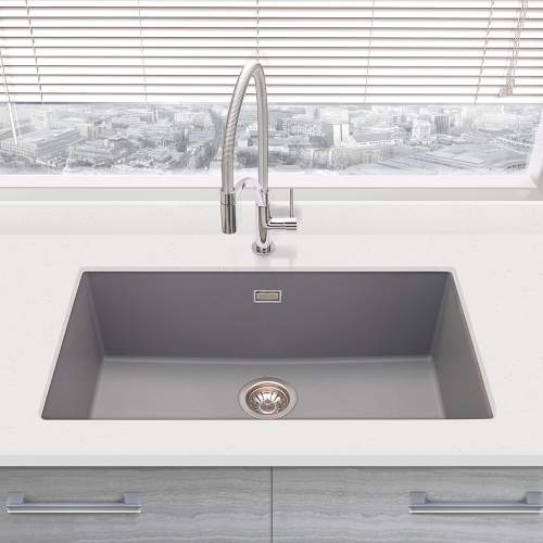 Bluci ACUTE G72 Single Large Bowl Undermount Granite Sink