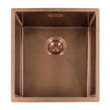 Reginox Miami 40x40 Single Bowl Kitchen Sink in Copper