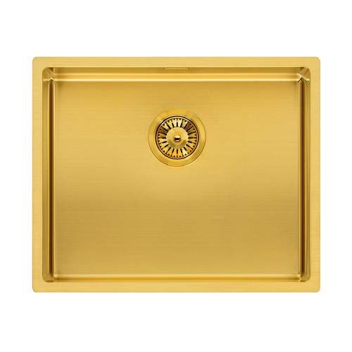 Reginox Miami 50x40 Single Bowl Kitchen Sink in Gold