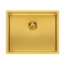 Reginox Miami 50x40 Single Bowl Kitchen Sink in Gold