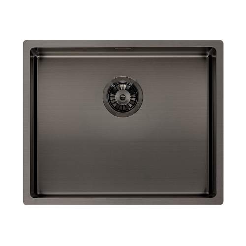 Reginox Miami 50x40 Single Bowl Kitchen Sink in Gunmetal