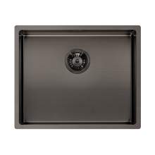 Reginox Miami 50x40 Single Bowl Kitchen Sink in Gunmetal