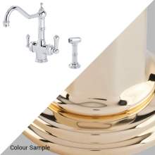 Perrin & Rowe 1770 Celeste 3-in-1 Instant Hot Tap with Rinse in Polished Brass