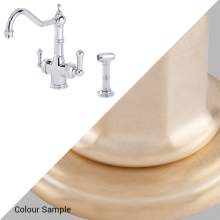 Perrin & Rowe 1770 Celeste 3-in-1 Instant Hot Tap with Rinse in Satin Brass