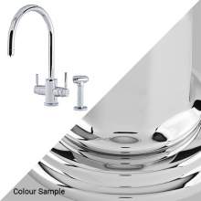 Perrin & Rowe 1712 Phoenix C-Spout 3-In-1 Instant Hot Tap with Rinse in Chrome