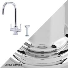 Perrin & Rowe 1714 Phoenix U-Spout 3-In-1 Instant Hot Tap with Rinse in Chrome