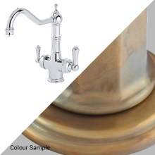 Perrin & Rowe 1970 Celeste 3in1 Hot Water Tap in Aged Brass