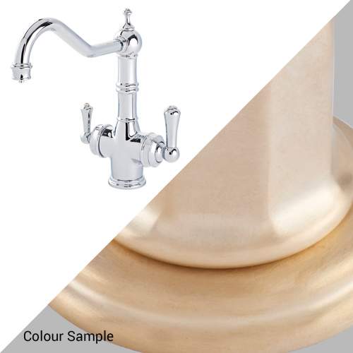 Perrin & Rowe 1970 Celeste 3in1 Hot Water Tap in Satin Brass