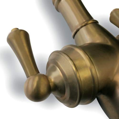 Perrin & Rowe 1970 Celeste 3in1 Hot Water Tap in Aged Brass