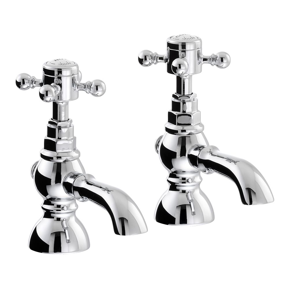 Abode AB2682 Sentiment Bath Pillar Taps in Chrome