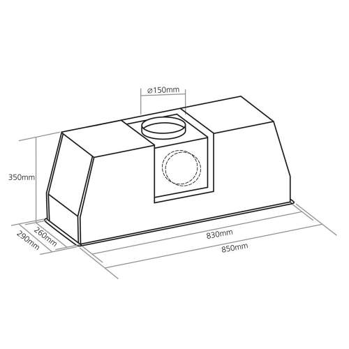 Caple ST853 STORM 85cm Canopy Cooker Hood