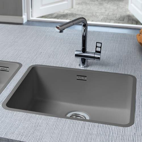 Reginox Regi-Color OHIO 50x40 Single Bowl Kitchen Sink - Atomic Grey