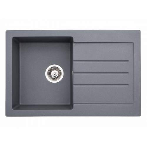 Abode AW3161 XCITE Compact Granite Sink in Metallic Grey