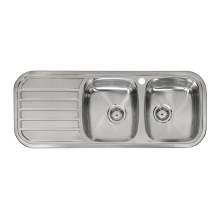 Reginox REGENT 30 LUX Double Bowl Kitchen Sink with Drainer