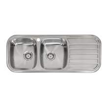 Reginox REGENT 30 LUX Double Bowl Kitchen Sink with Drainer