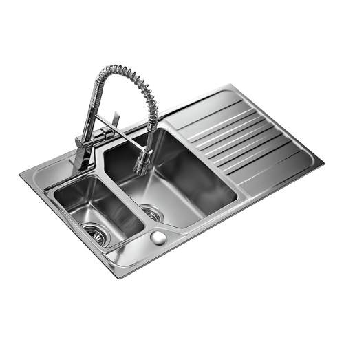 Teka Premium 1.5 1D 1.5 Bowl Stainless Steel Kitchen Sink with Drainer