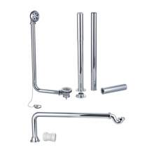 Aquabro DITW0032 Exposed Bath Plug & Chain Waste With Pipe Shrouds