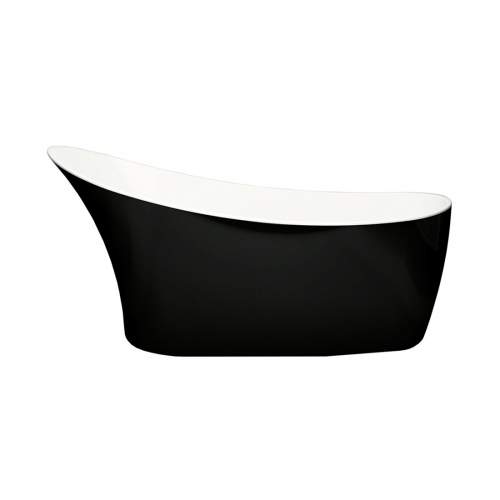 Aquabro Farringdon Classic Freestanding Single Ended Black Bath