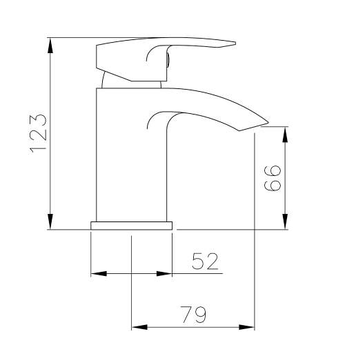 Abode LOOP AB2660 Mini Basin Monobloc Mixer Tap