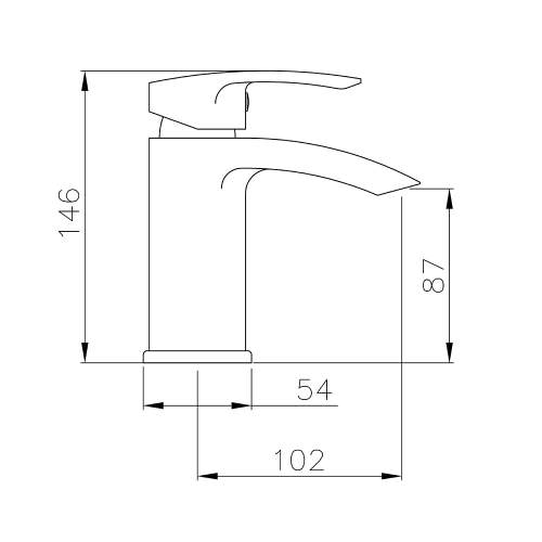 Abode LOOP AB2661 Basin Monobloc Mixer Tap