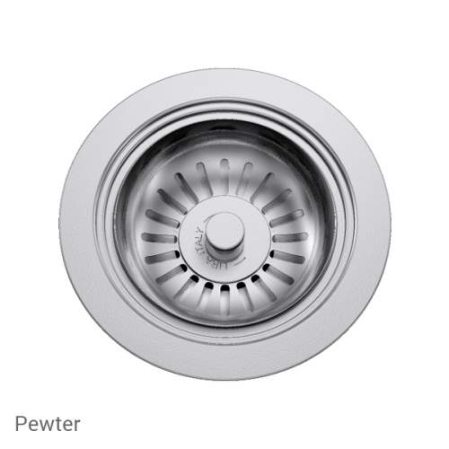 Perrin & Rowe 6400PF Waste Kit for Single Bowl Sinks in Pewter