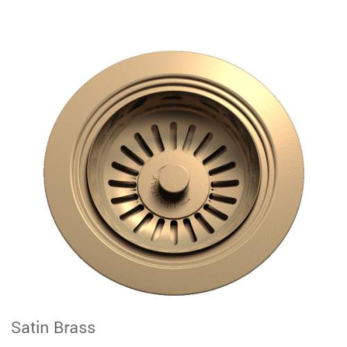 Perrin & Rowe 6400SB Waste Kit for Single Bowl Sinks in Satin Brass