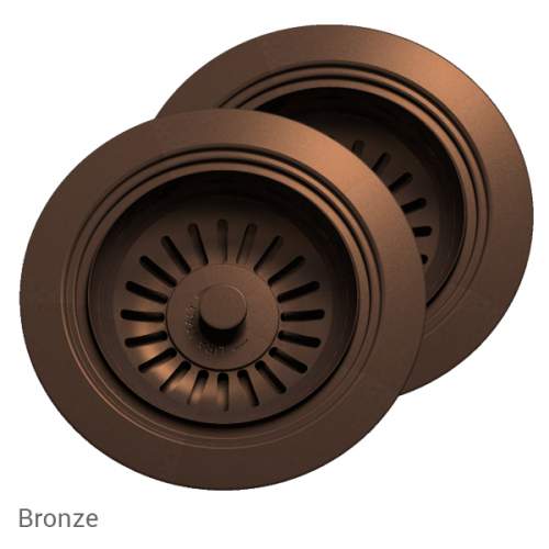 Perrin & Rowe 6475BZ Waste & Overflow Kit for 2 Bowl Sinks in Bronze