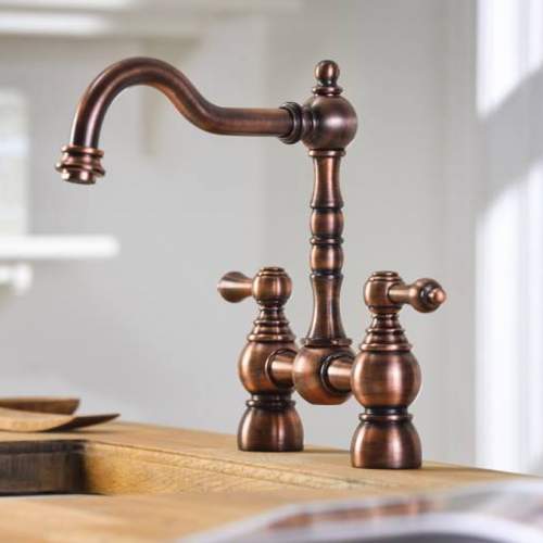 Abode BAYENNE Bridge Kitchen Tap in Century Copper - AT3089