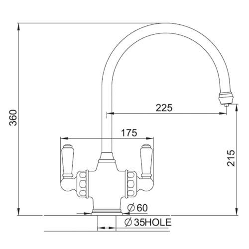 Perrin & Rowe PARTHIAN 1437 Water Filter Tap