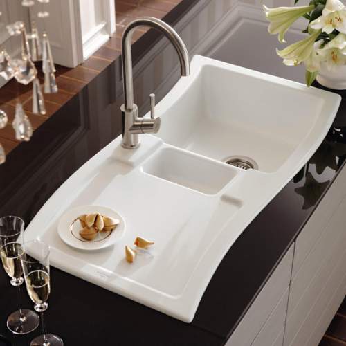 Villeroy & Boch NEW WAVE 60 Classic Line 1.5 Bowl Ceramic Kitchen Sink