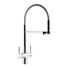 Abode PRONTEAU Professional 3 in 1 Pull Out Hose Kitchen Tap in Chrome PT1122