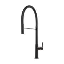 Caple Preto Single Lever Black Flexible Hose Kitchen Tap