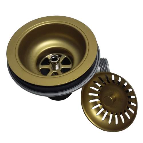 Perrin & Rowe 6475 Waste & Overflow Kit for Double Bowl Sinks